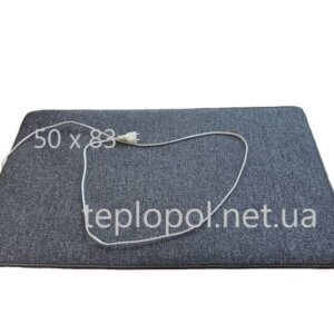 Коврик с подогревом 50х83см без регулятора средний ковролин, Килимок нагрівальний
